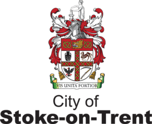 Logotipo de la ciudad de stoke-on-trent sin fondo