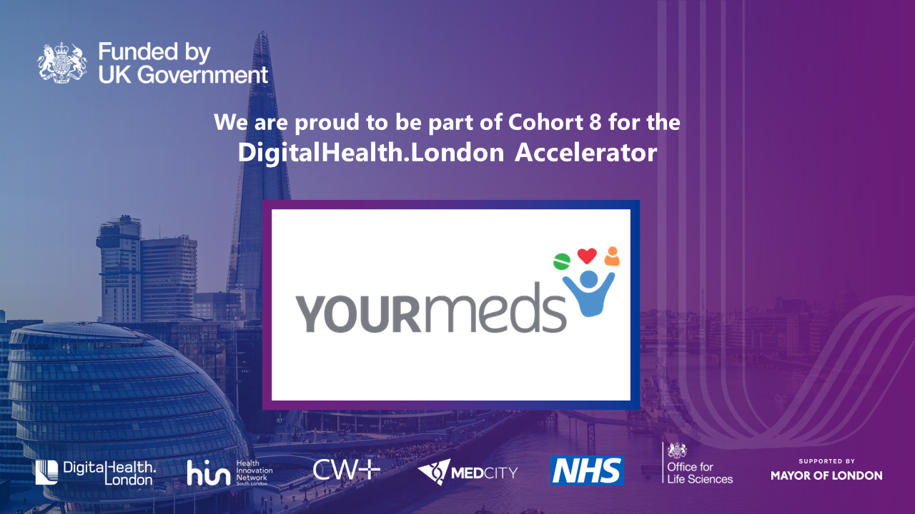 YOURmeds selected for digitalhealth.london accelerator programme